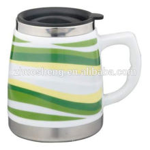 Best-seller produto feito em cerâmica promocionais de china café caneca caneca com alça de curso